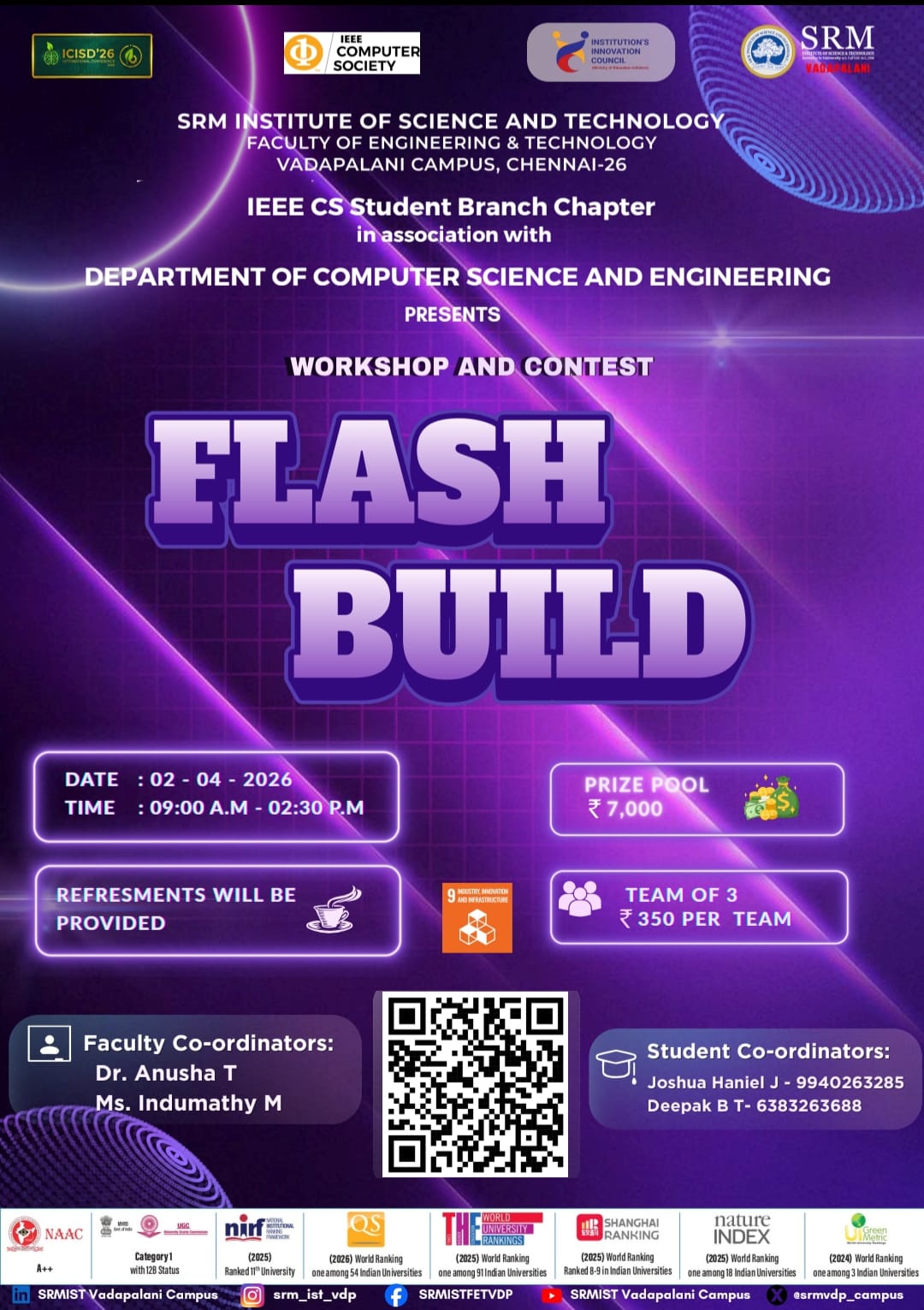 Flash Build 2026 – AI-First Development Workshop & Hack Challenge 2026 Technical Seminar Poster 